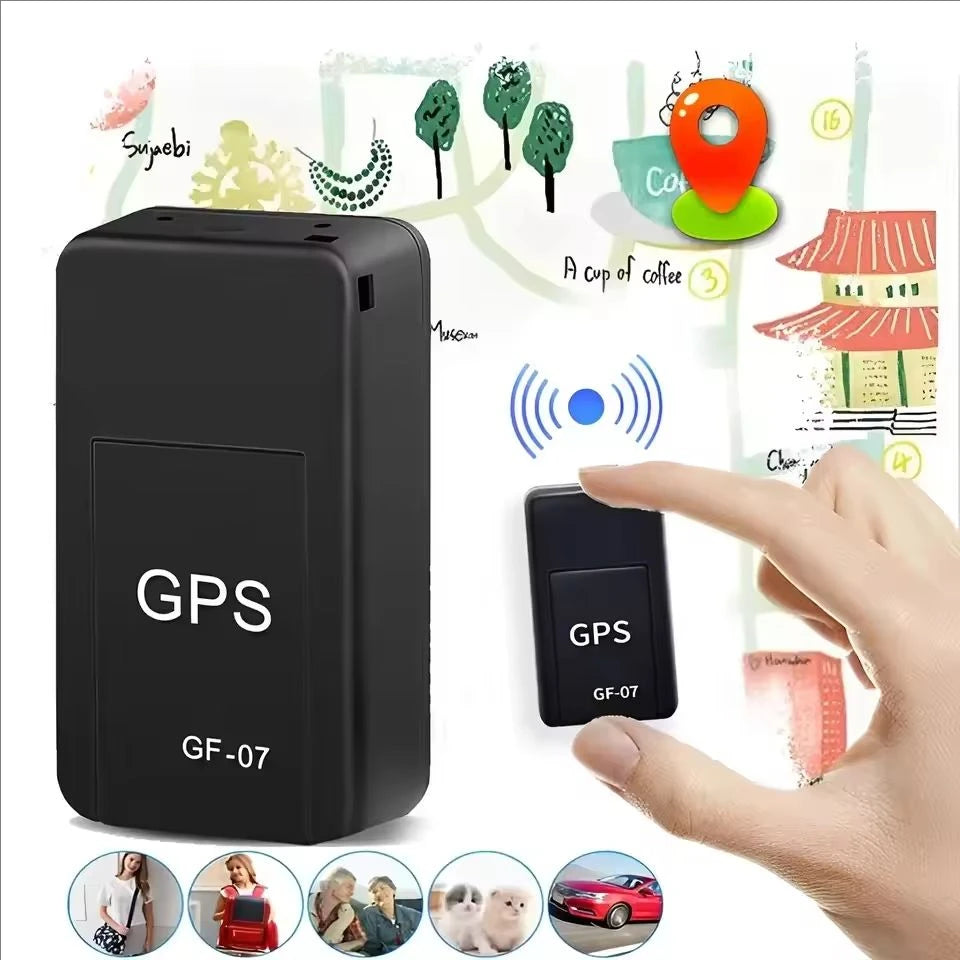 GF07 Mini GPS Tracker – Strong Magnetic Mount, Real-Time App Tracking, Anti-Lost Alarm for Cars & Vehicles