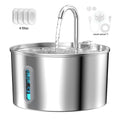 2.2L Stainless Steel Cat Water Fountain with Viewing Window