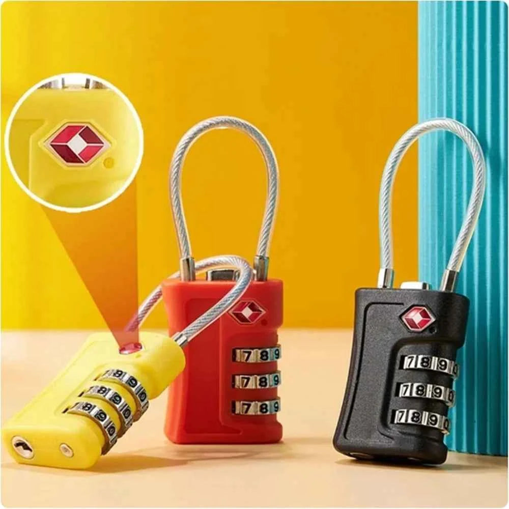 TSA Approved Travel Lock – 3-Digit Combination Zinc Alloy Luggage Lock