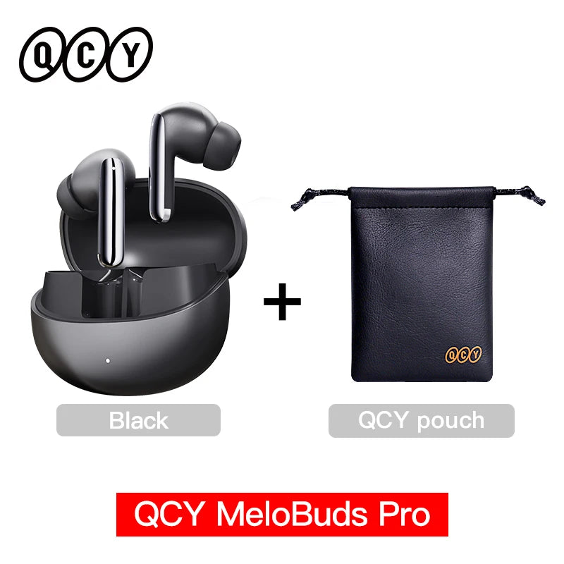 QCY MeloBuds Pro ANC Wireless Earbuds – 46dB Hybrid ANC, LDAC Hi-Res, Bluetooth 5.3, 6 Mic, 34H Playtime