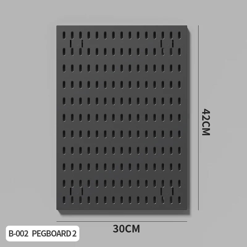 No-Drill Gaming Room Pegboard Wall Organizer – Controller, Headphone & Keyboard Storage Rack
