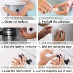 Magnetic Child Safety Lock – Baby-Proof Cabinet & Drawer Latch Set
