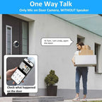Tuya Smart 3MP WiFi Door Peephole Camera – 140° Wide Angle, PIR Detection, IR Night Vision | Alexa & Google