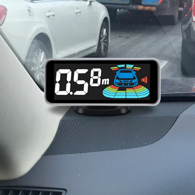8-Sensor Parktronic Parking Kit – Front & Rear Radar Detector, Backup Assistance with Sound Alert