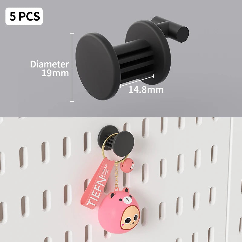 No-Drill Gaming Room Pegboard Wall Organizer – Controller, Headphone & Keyboard Storage Rack