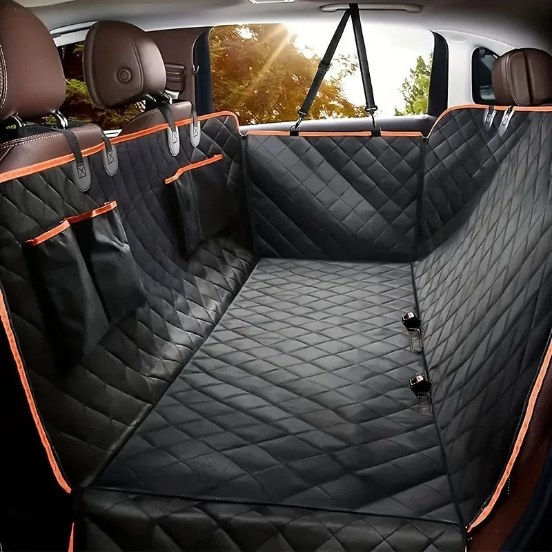 Waterproof Dog Car Seat Hammock Cover – Scratch-Resistant Polyester
