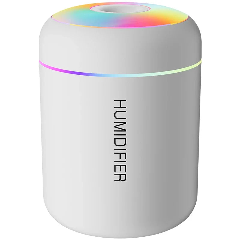 Rapuntek™ Mini USB Aroma Diffuser & Humidifier – 180ml Cool Mist with LED Mood Light for Car, Bedroom & Home