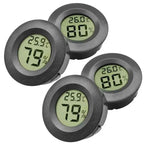 Round Digital LCD Thermometer Hygrometer – Temperature & Humidity Meter for Car, Home & Pet Box