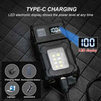 ESMARTER Mini USB Rechargeable LED Flashlight | 8 Modes, Magnetic Base, Power Bank