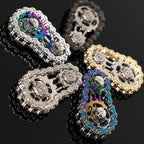 Bicycle Chain Finger Spinner – Silent CNC Stainless Steel Gear Fidget Toy