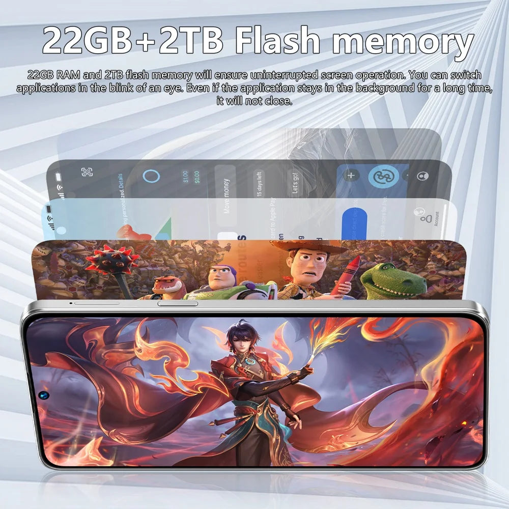 K-Touch Camon 50 Pro 5G Smartphone – 7.3" HD, 22GB RAM, 2TB Storage, 8000mAh Battery, Dual SIM