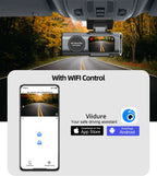 Rapuntek™ DriveVision 4K UHD Car Dash Camera with Wi-Fi, GPS, Night Vision and Parking Monitor