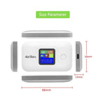 4G Travel WiFi Hotspot with SIM Slot – 300Mbps, LED Display, Supports 10 Devices for Outdoor & RV Use