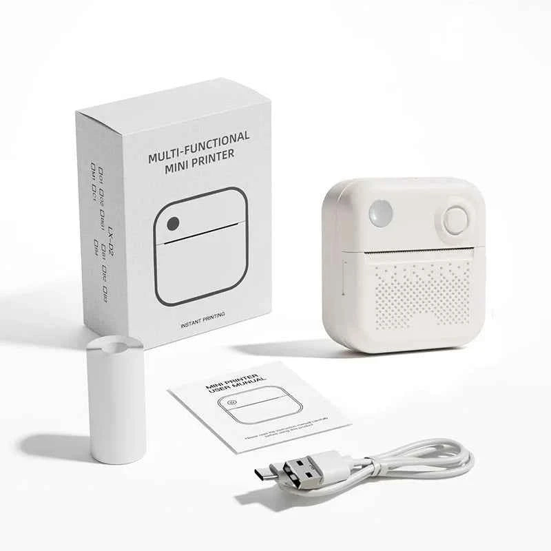 Dolewa D3 Mini Portable Thermal Printer — Bluetooth, Label & Photo Printing, No Ink Required