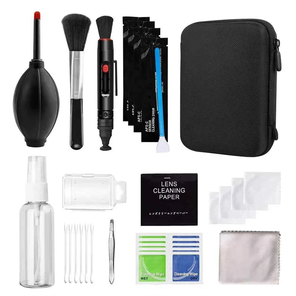 47-Piece Camera Cleaning Kit — DSLR Lens & Sensor Cleaning Set for Sony, Nikon, Canon & Fujifilm