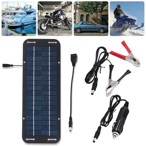 12V Solar Panel Trickle Battery Charger | IP65 for RV, Caravan, Boat & Car