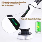Cordless Spin Scrubber Electric Cleaning Brush – Multipurpose Kitchen & Bathroom Cleaner
