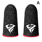Esports Fingertip Sleeve Gloves – Carbon Fibre Sweatproof Anti-Slip Touch Screen Finger Cots for Mobile Gaming