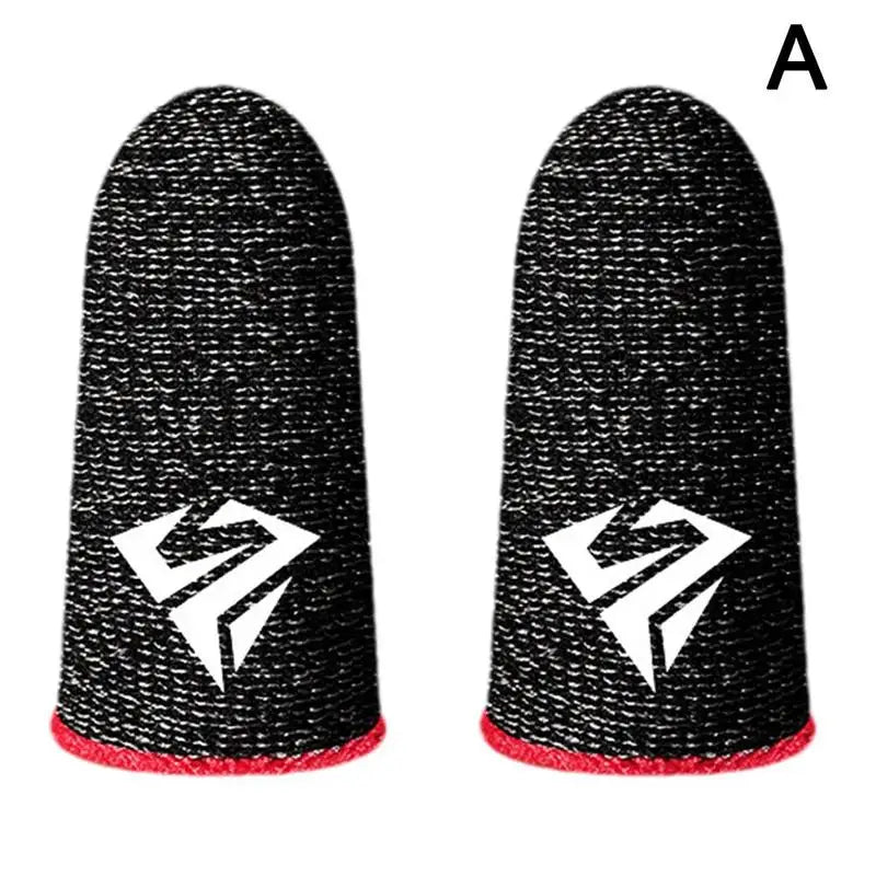 Esports Fingertip Sleeve Gloves – Carbon Fibre Sweatproof Anti-Slip Touch Screen Finger Cots for Mobile Gaming