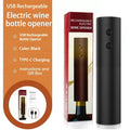 Electric Wine Bottle Opener – Rechargeable Automatic Corkscrew