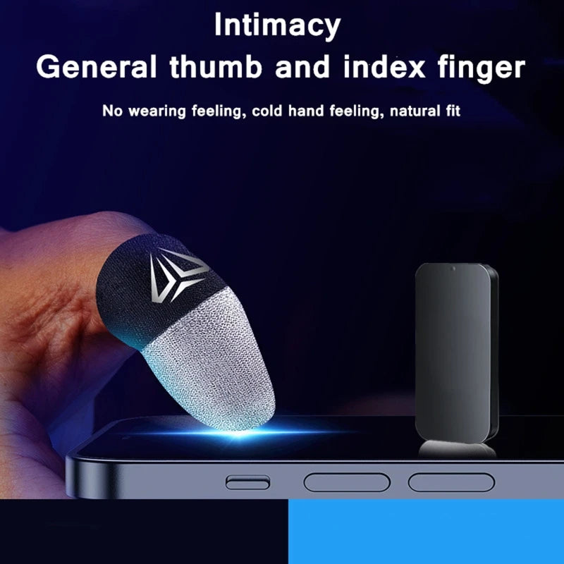 Gaming Fingertip Gloves – Sweatproof Anti-Slip Touch Screen Finger Sleeves for Mobile Gamers
