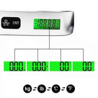 Portable Digital Luggage Scale – 50kg / 110lb Handheld Travel Baggage Weigher