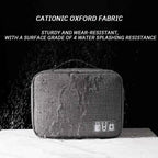 Waterproof Travel Cable Organizer Bag – Digital Accessories Storage Case for USB, Chargers & More