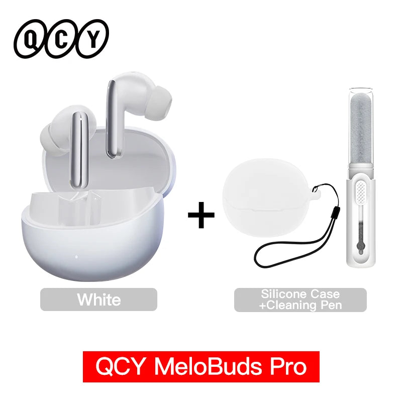 QCY MeloBuds Pro ANC Wireless Earbuds – 46dB Hybrid ANC, LDAC Hi-Res, Bluetooth 5.3, 6 Mic, 34H Playtime