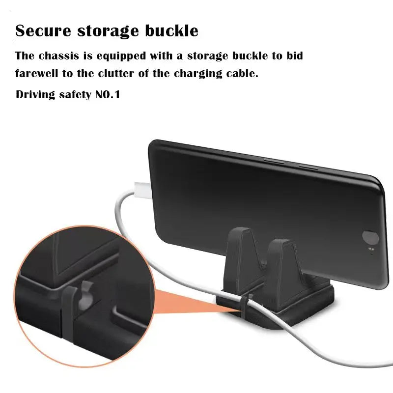 360° Rotatable Car Phone Holder – Universal Non-Slip GPS Dashboard Mount for All Smartphones