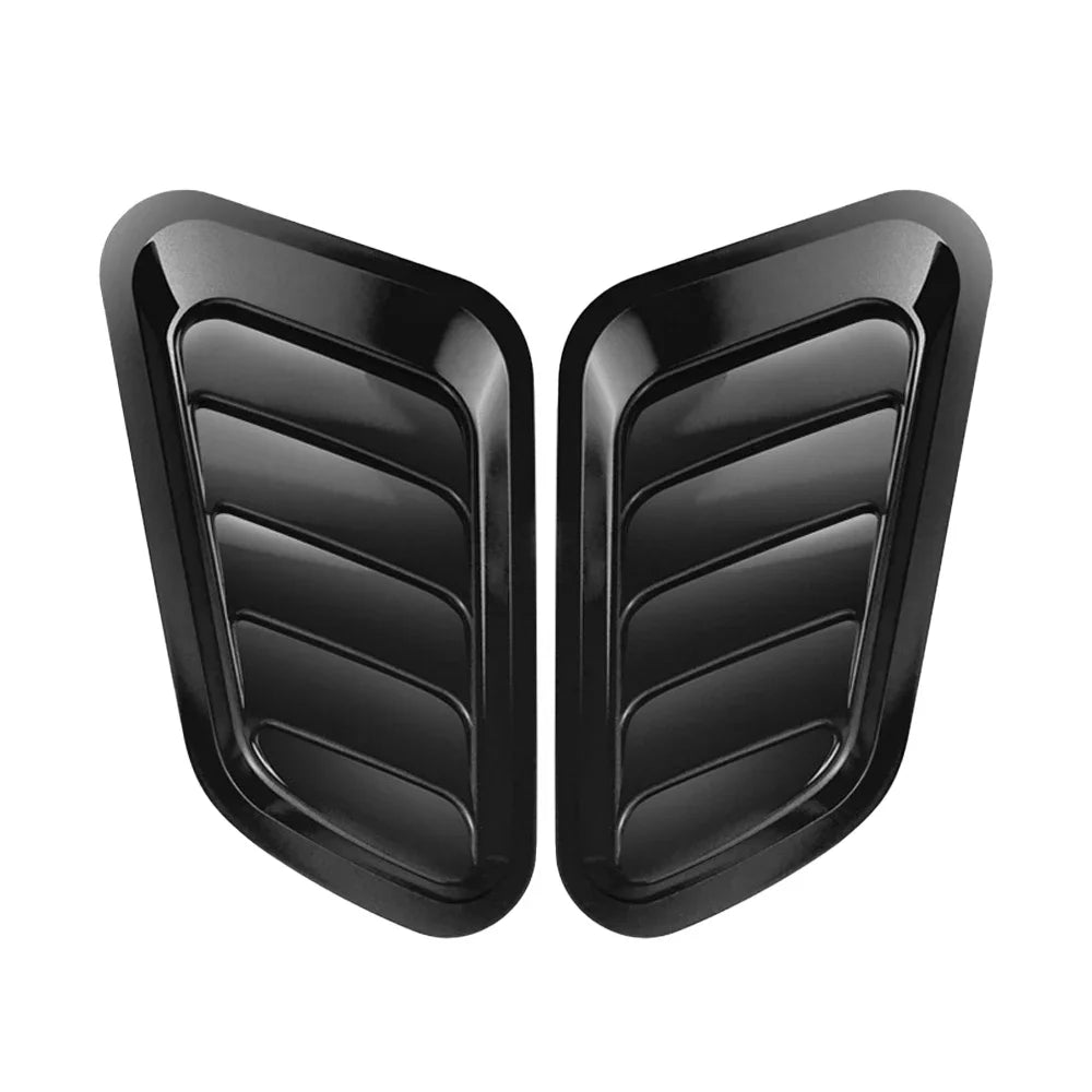 Universal Car Hood Scoop Carbon Fiber Vent Cover – Air Intake Styling (2PCS)