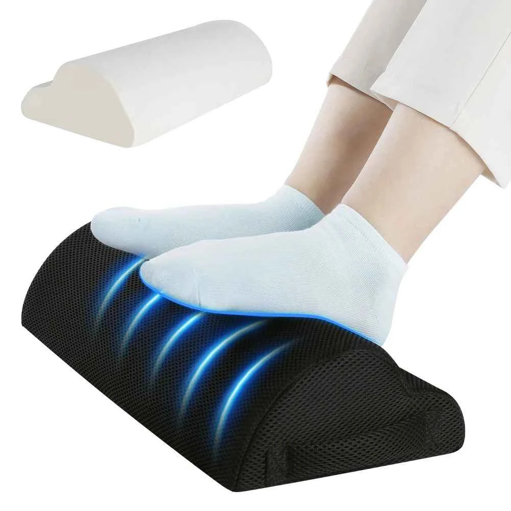 Memory Foam Under-Desk Footrest – Ergonomic Foot Stool for Office, Gaming & Home