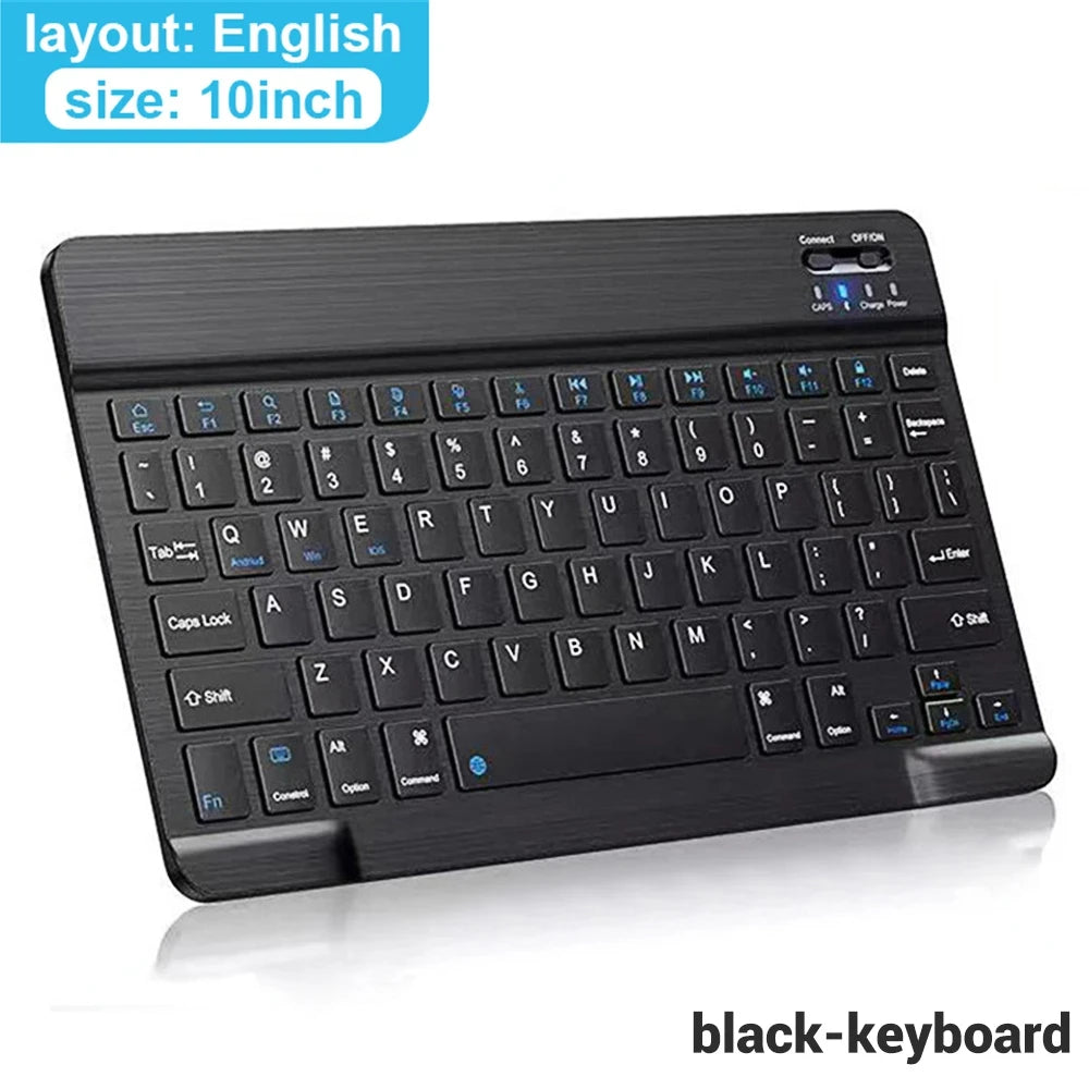 Bluetooth Wireless Keyboard & Mouse Combo – Silent, Multi-Language, Compatible with iPad, iOS, Android & Windows