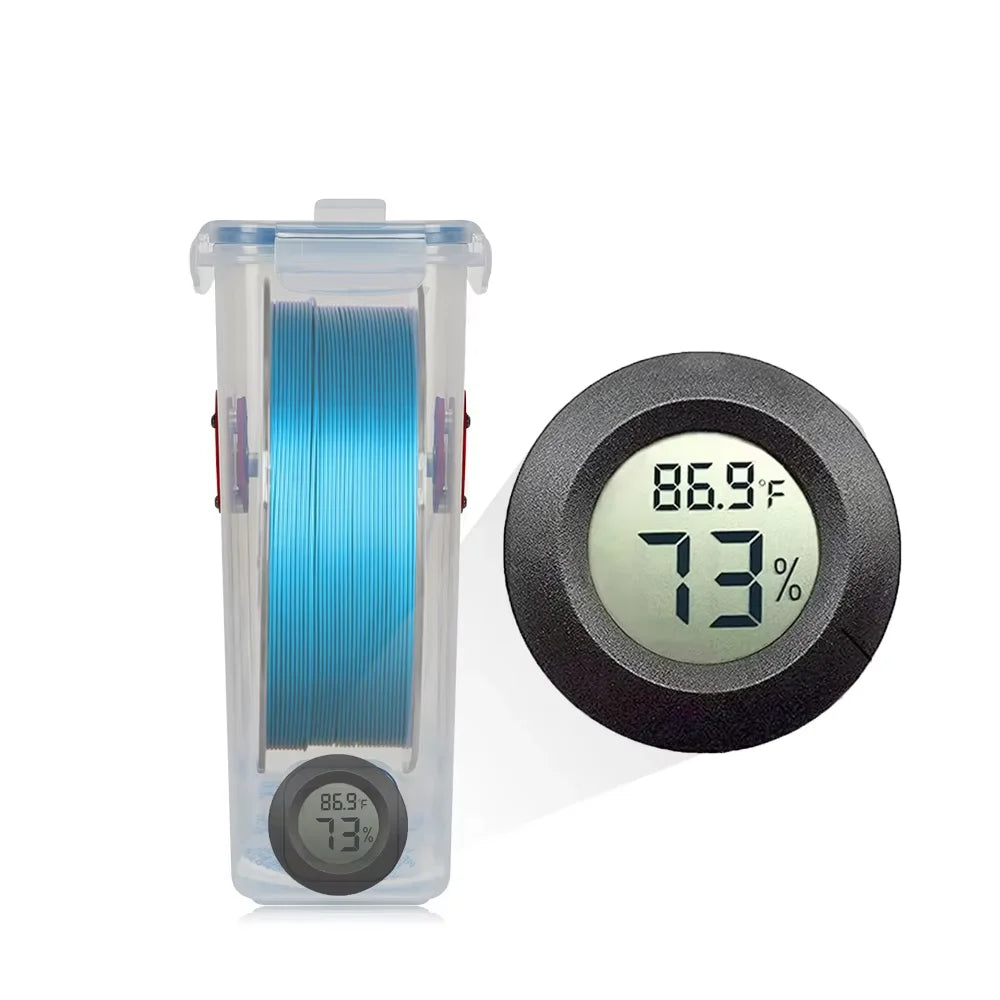 Round Digital LCD Thermometer Hygrometer – Temperature & Humidity Meter for Car, Home & Pet Box