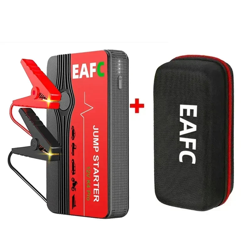 EAFC Car Jump Starter Power Bank – 600A 12V Auto Battery Booster with LED Light for Cars & Vehicles