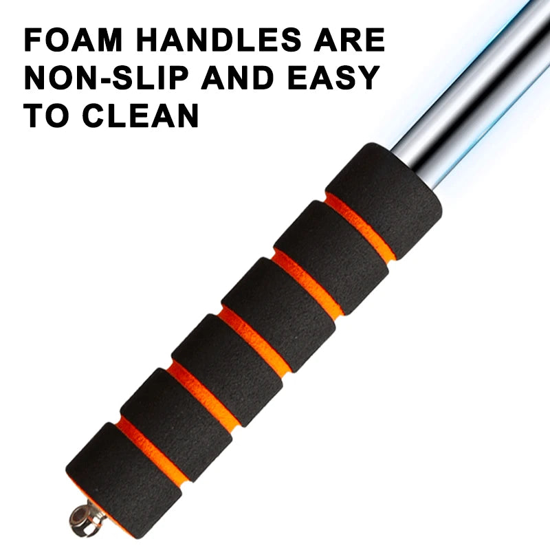 Telescopic Car Windshield Cleaning Brush with Microfibre Head