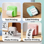Dolewa D3 Mini Portable Thermal Printer — Bluetooth, Label & Photo Printing, No Ink Required