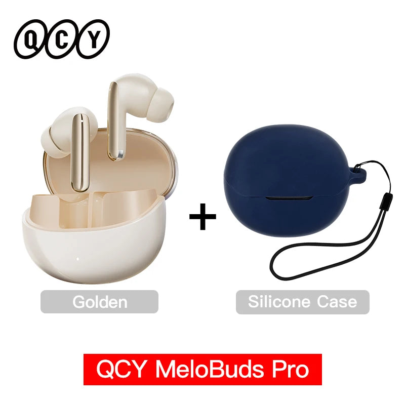 QCY MeloBuds Pro ANC Wireless Earbuds – 46dB Hybrid ANC, LDAC Hi-Res, Bluetooth 5.3, 6 Mic, 34H Playtime