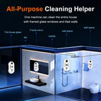 PuRuiKai PRK-N361 Window Cleaning Robot – 5600Pa Suction, Remote Control, 20-Min Power-Loss Protection | EU, UK, US, AU Plug