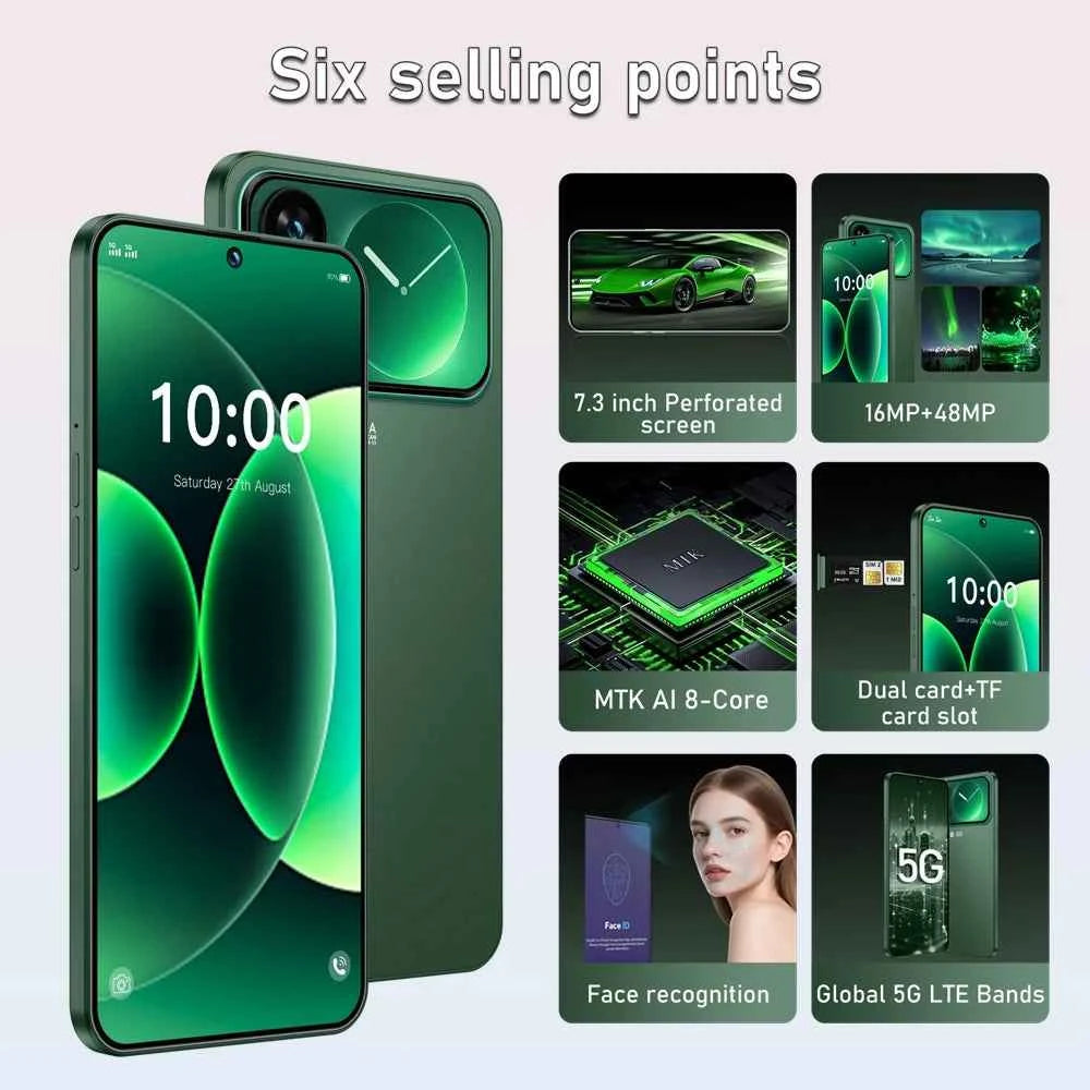 K-Touch F10 Pro 5G Smartphone – 7.3" HD, 22GB RAM, 2TB Storage, 48MP Camera, 7800mAh
