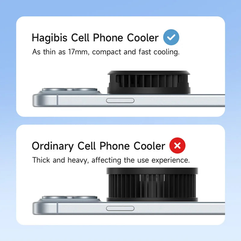 Hagibis Magnetic Phone Cooler – Portable Radiator for iPhone 17 Pro, Gaming & Live Streaming | Rapuntek