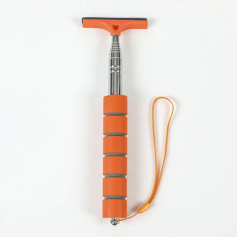 Telescopic Car Rearview Mirror Wiper – Handheld Glass Squeegee