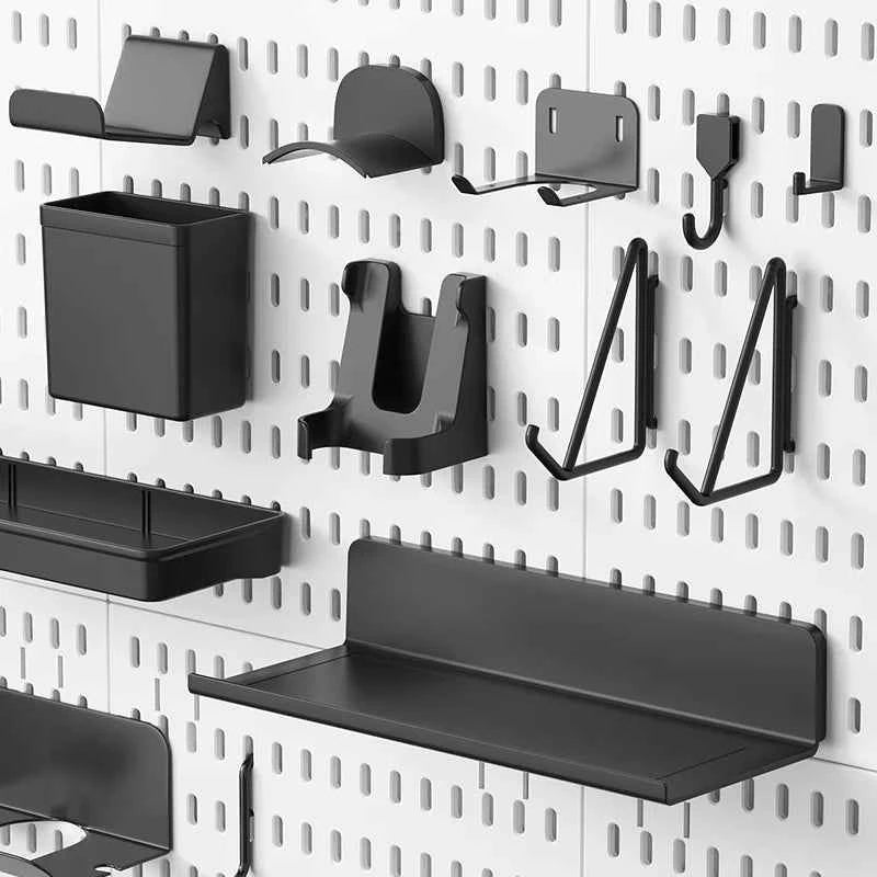 No-Drill Gaming Room Pegboard Wall Organizer – Controller, Headphone & Keyboard Storage Rack