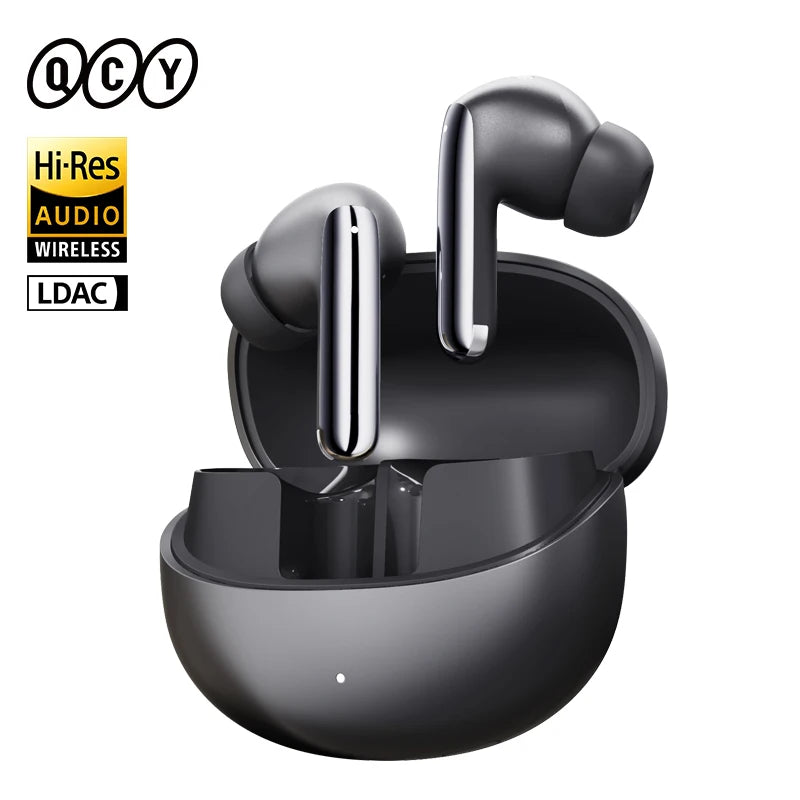 QCY MeloBuds Pro ANC Wireless Earbuds – 46dB Hybrid ANC, LDAC Hi-Res, Bluetooth 5.3, 6 Mic, 34H Playtime