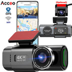 Rapuntek™ DriveVision 4K UHD Car Dash Camera with Wi-Fi, GPS, Night Vision and Parking Monitor