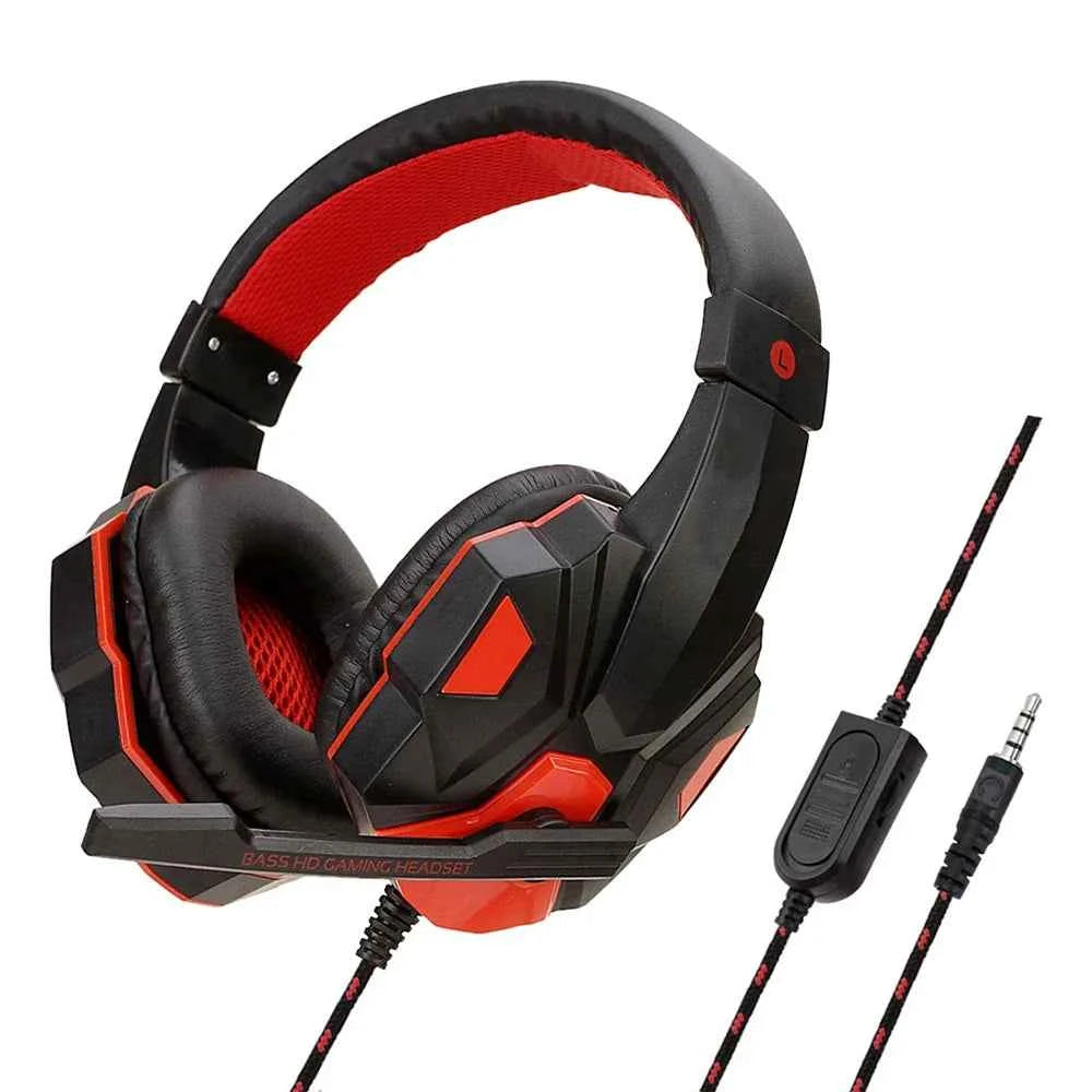 3.5mm Wired Gaming Headset with Microphone – 120° Adjustable, Bass Stereo for PS4, PS5, Xbox, PC & Laptop