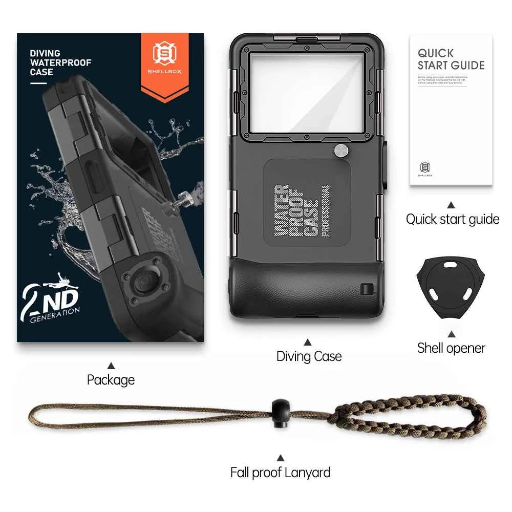 Shellbox IP68 Waterproof Phone Case — Universal 6.9" | Shock-Proof, Anti-Scratch, Diving Ready