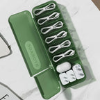 Desktop Cable Storage Box – Covered Charger & Power Cable Organiser, Clutter-Free Desk Solution