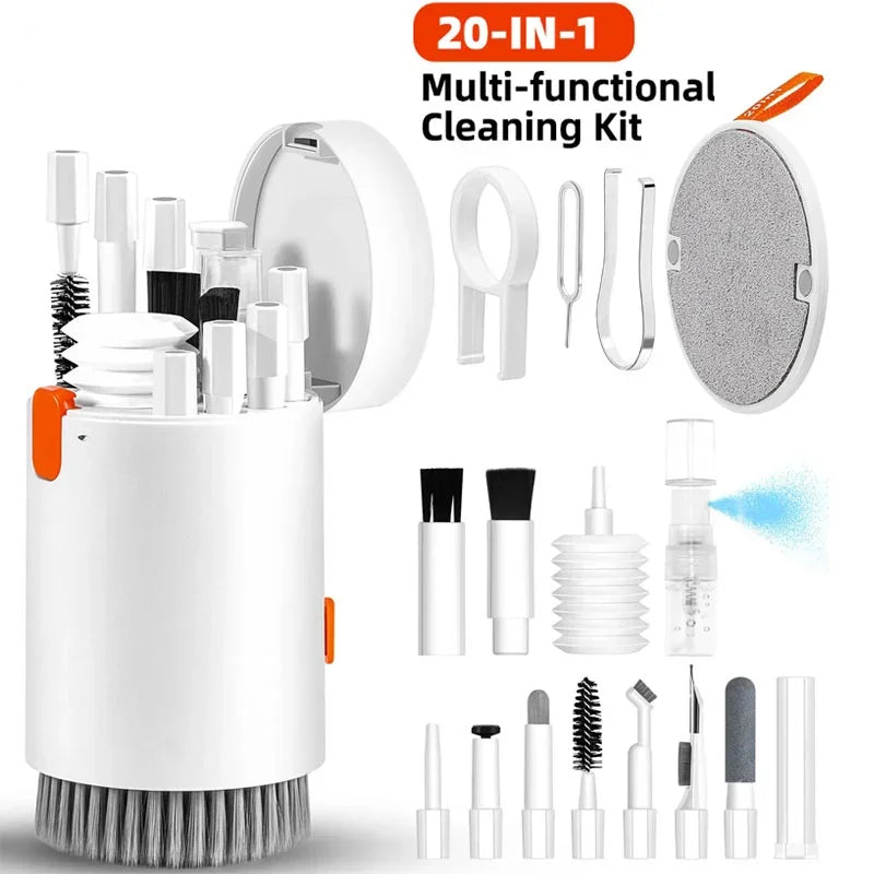 20-in-1 Device Cleaning Kit – For Keyboards, Cameras, Phones, Laptops & Headsets