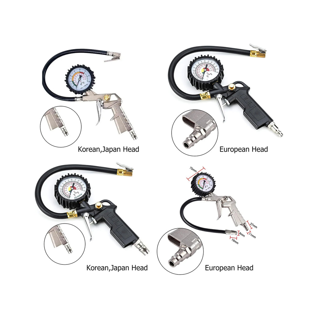Tyre Pumping Gun Digital Pressure Gauge – Car TPMS Air Gauge Meter Manometer Monitor Tester for Tyres