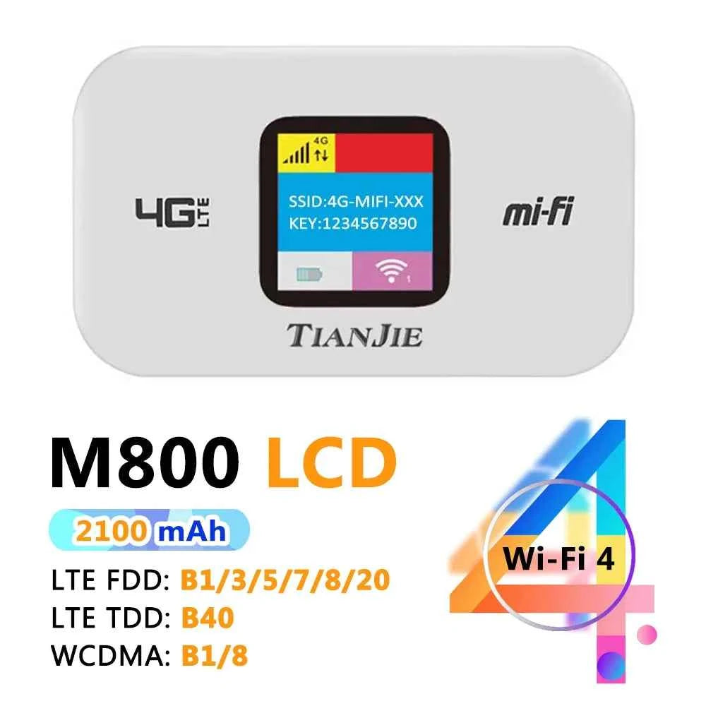 DALFTECH 4G LTE USB Portable WiFi Router & Modem – 100/300Mbps, WiFi 4/6 Wireless Dongle with Hotspot